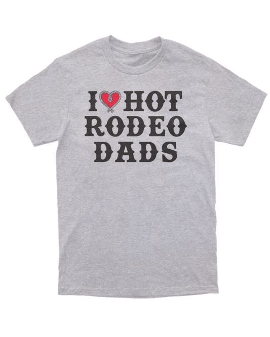 I HEART HOT RODEO DADS tee