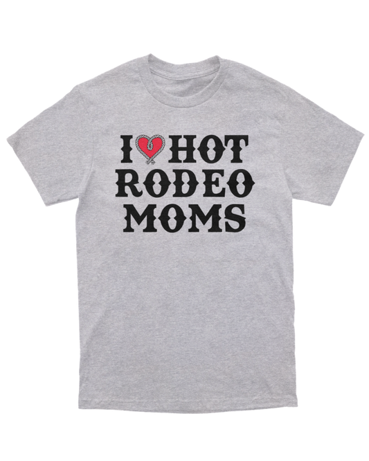 I HEART HOT RODEO MOMS tee